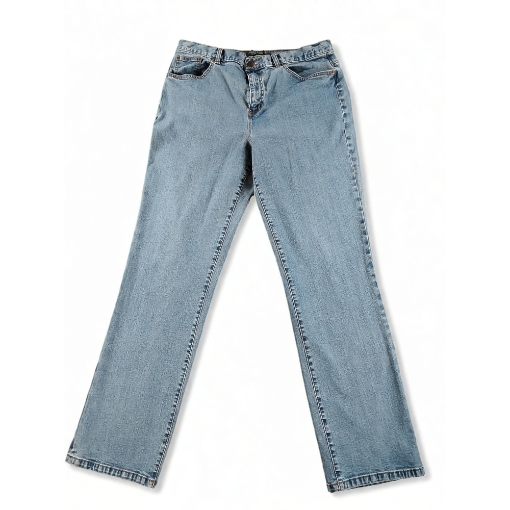 Lauren Jeans Co. Ralph Lauren Women's Jeans Size 14 Relaxed Straight Leg Denim